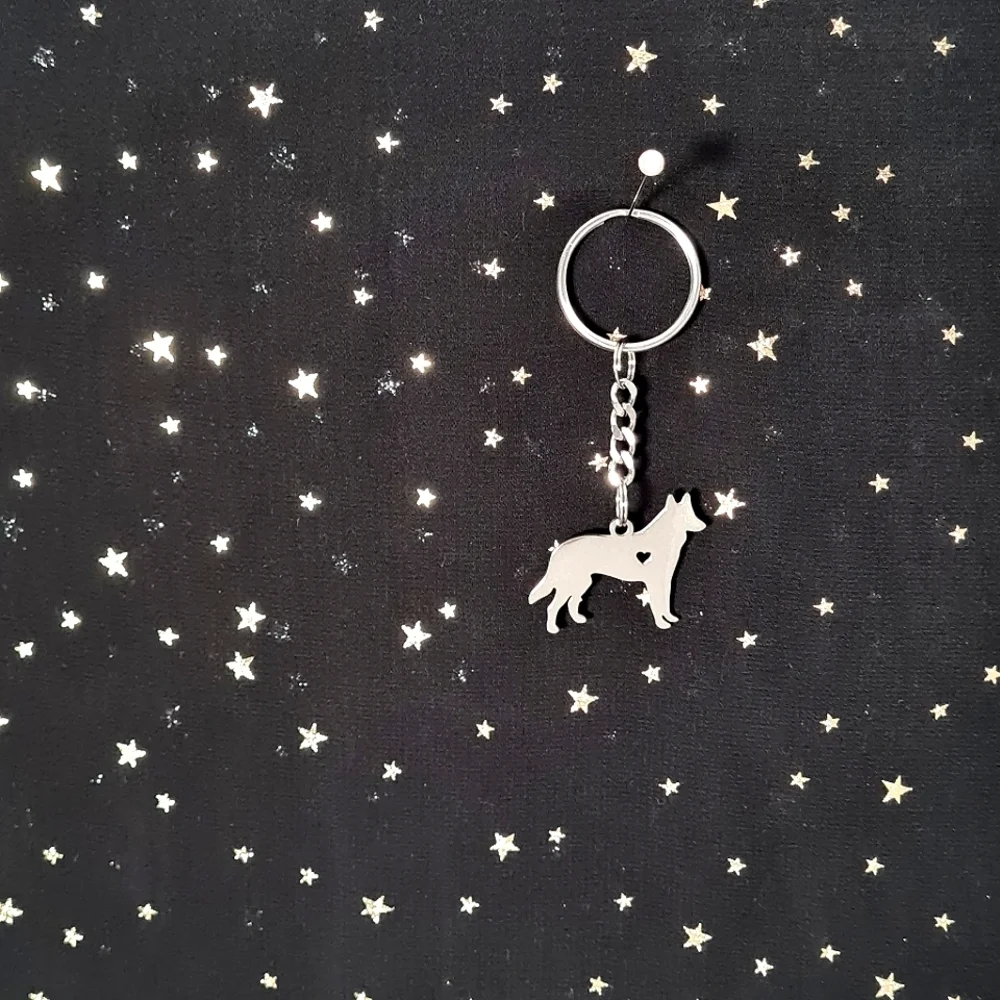 German Shepard Love Keychain - Picture 3 of 3